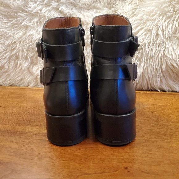 Tara M. Karinda Belted Ankle Moto Boots - Picture 5 of 9